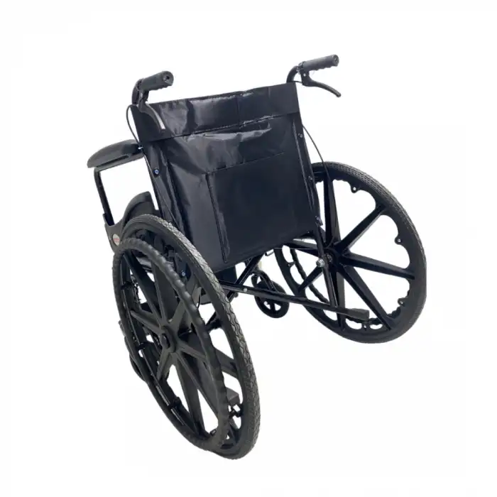 Poylin Ekonomik Tekerlekli Sandalye | Çelik Şase, Katlanabilir ve Antibakteriyel Döşeme P100