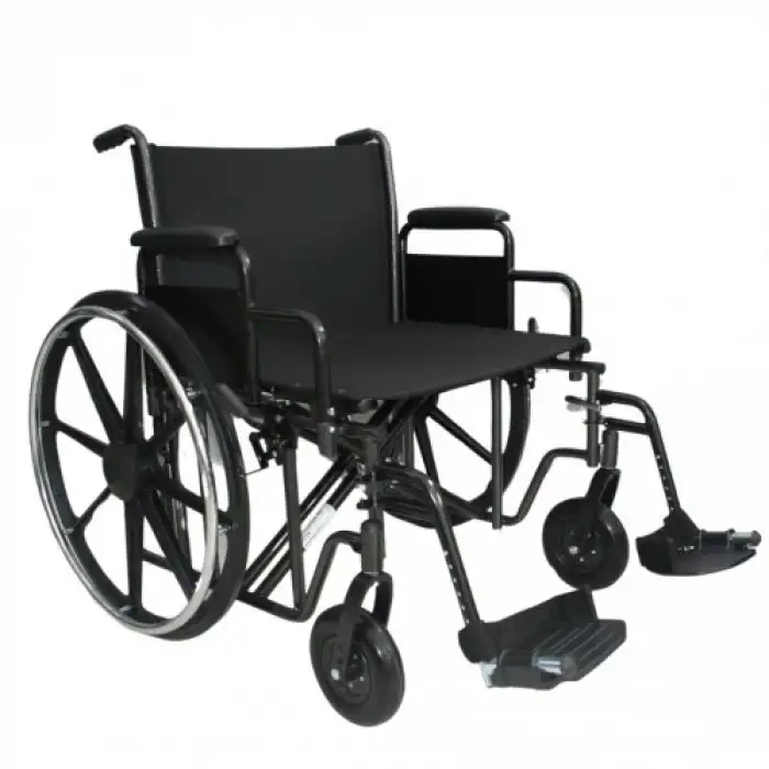 Poylin XXL Bariatrik Tekerlekli Sandalye | Katlanabilir Çift Pistonlu Şase, 250 kg Taşıma Kapasiteli, Antibakteriyel Döşemeli P114-XXL