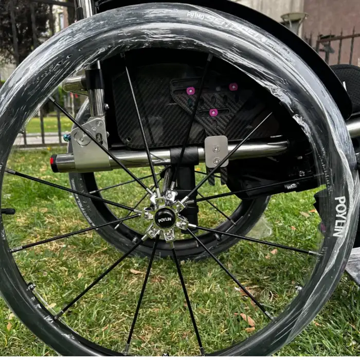 Poylin Aktif Tekerlekli Sandalye Titanyum | Kişiye Özel Süper Hafif Tasarım, Dolgu Tekerlekli P153