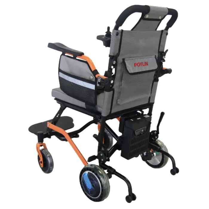 Poylin Akülü Tekerlekli Sandalye | Katlanabilir Şase, Uzaktan Kumandalı, 18 kg Ağırlık P204