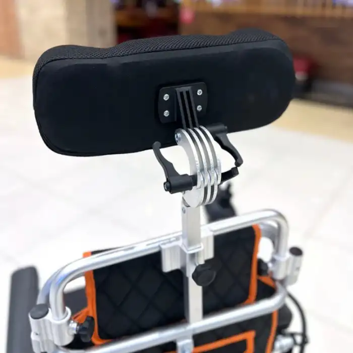 Poylin Akülü Tekerlekli Sandalye | Katlanabilir Alüminyum Şase, Sırt Yatırmalı P206