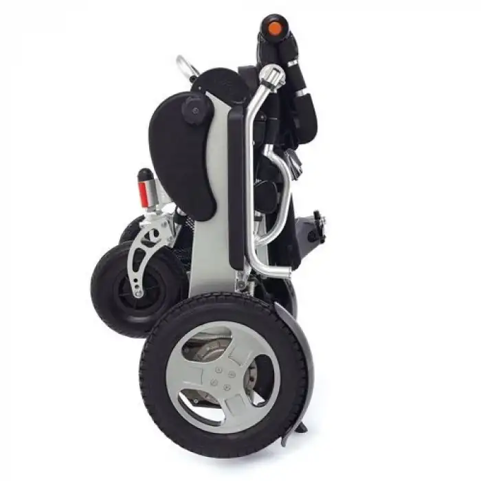 Poylin Akülü Tekerlekli Sandalye | Katlanabilir Alüminyum Şase, Sırt Kırılabilir, Sepetli ve Kompakt Yapı P209S