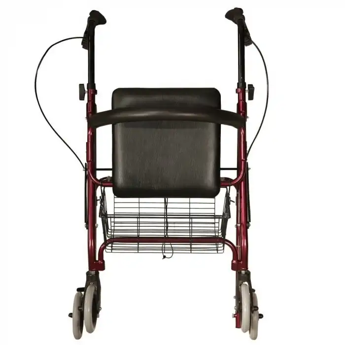 Poylin Ekonomik Rollatör | Katlanabilir Yapı, Oturma Alanı, Taşıma Sepetli P580