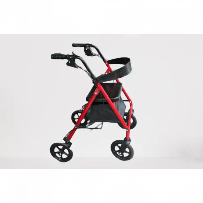 Poylin YERLİ Ekonomik Rollatör | Katlanabilir Yapı, Oturma Alanı, Taşıma Sepetli P580Y