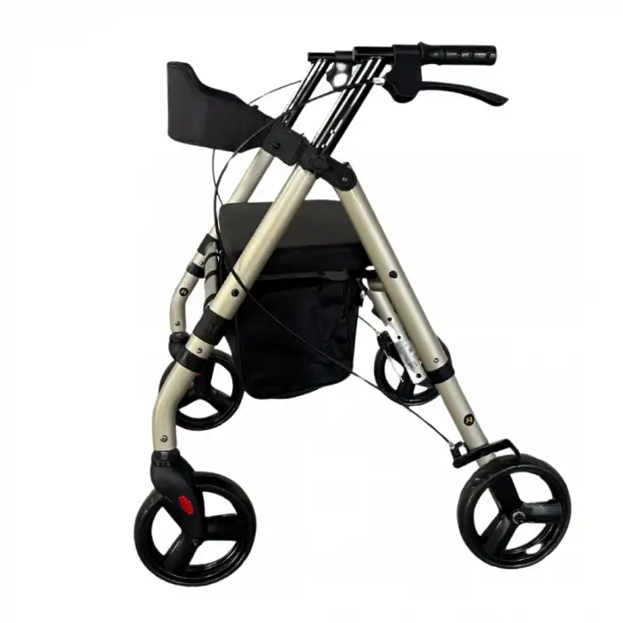 Poylin Ekonomik Rollatör | Katlanabilir Yapı, Oturma Alanı, Frenli Tekerlekli P581