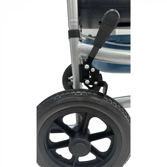 Poylin Banyo ve Tuvalet Sandalyesi | Alüminyum Gövde, Önden Çekilebilir Klozet Kapaklı, Katlanabilir P690