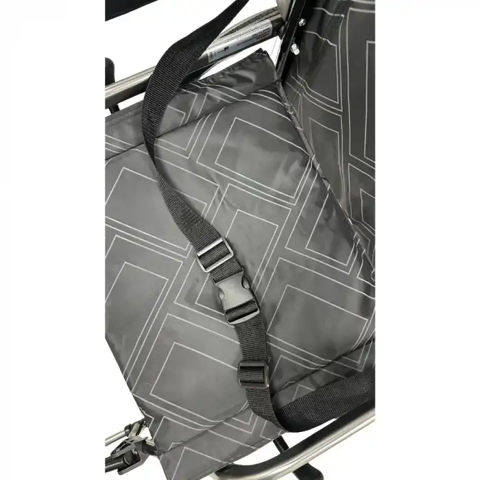 Poylin Tekerlekli Refakatçi Tekerlekli Sandalye | Katlanabilir Alüminyum Şase, Refakatçi Frenli, Hafif ve Portatif P807K