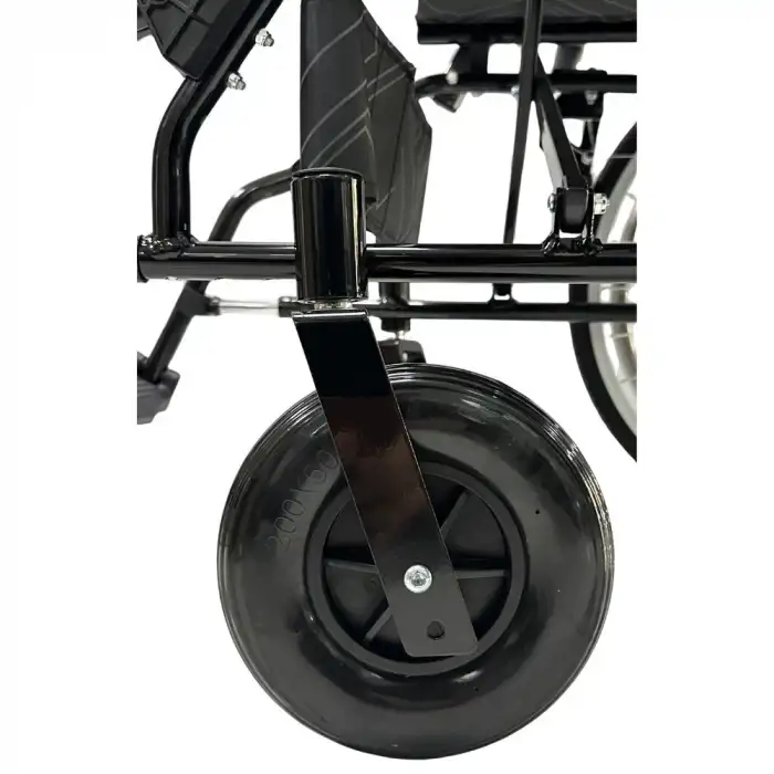 Poylin Tekerlekli Refakatçi Tekerlekli Sandalye | Katlanabilir Alüminyum Şase, Refakatçi Frenli, Hafif ve Portatif P807K