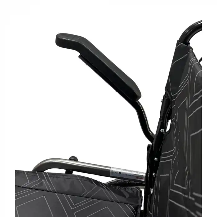 Poylin Tekerlekli Refakatçi Tekerlekli Sandalye | Katlanabilir Alüminyum Şase, Refakatçi Frenli, Hafif ve Portatif P807K