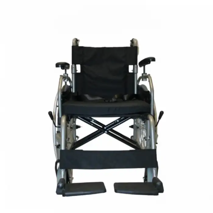 Poylin Alüminyum Hafif Tekerlekli Sandalye | Yüksekliği Ayarlanabilir Kolçak, Bas-Çıkar Teker, Visco Minderli P967