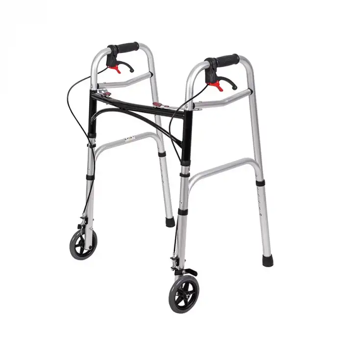 Loco Alüminyum Frenli Walker | Hafif, Katlanabilir ve Ergonomik Tasarımıyla Yaşlılar İçin Güvenli Yürüme Yardımcısı PR-450