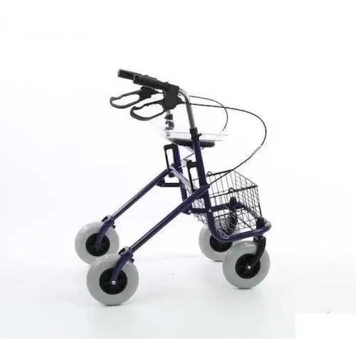 Loco Alüminyum Rollatör | Katlanabilir, Frenli ve Oturaklı Yapısıyla Yaşlı ve Engelliler İçin Güvenli Mobilite Yardımcısı PR-882