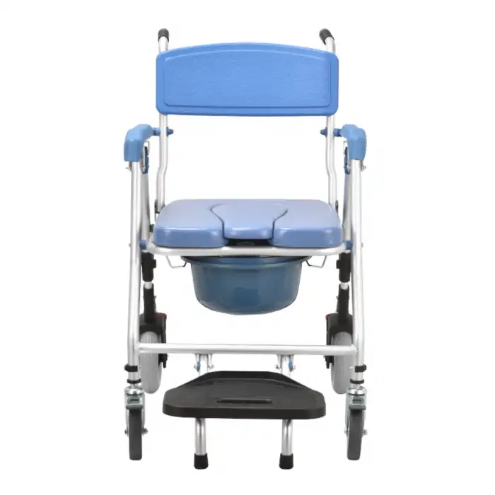 Respirox Banyo Özellikli Seyyar Tuvalet | Katlanabilir Pedallı, Hafif ve Frenli Tasarım RLTS-02