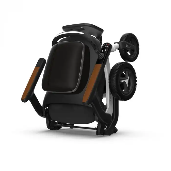 Robooter Akülü Tekerlekli Sandalye Gri | Hafif Alüminyum Gövde, Fırçasız Motor ve 25 km Menzilli Ergonomik Sürüş Desteği E40-20