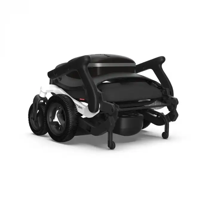 Robooter Akülü Tekerlekli Sandalye Gri | Hafif Alüminyum Gövde, Fırçasız Motor ve 25 km Menzilli Ergonomik Sürüş Desteği E40-20