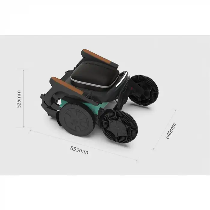 Robooter Akülü Tekerlekli Sandalye | Katlanabilir Yapı, Hafif Tasarım ve 23 km Menzilli Ergonomik Mobilite Desteği E60A