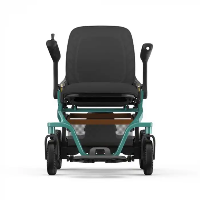 Robooter Akülü Tekerlekli Sandalye Yeşil | Hafif Alüminyum Gövde, Fırçasız Motor ve 25 km Menzilli Ergonomik Sürüş Desteği E40-20