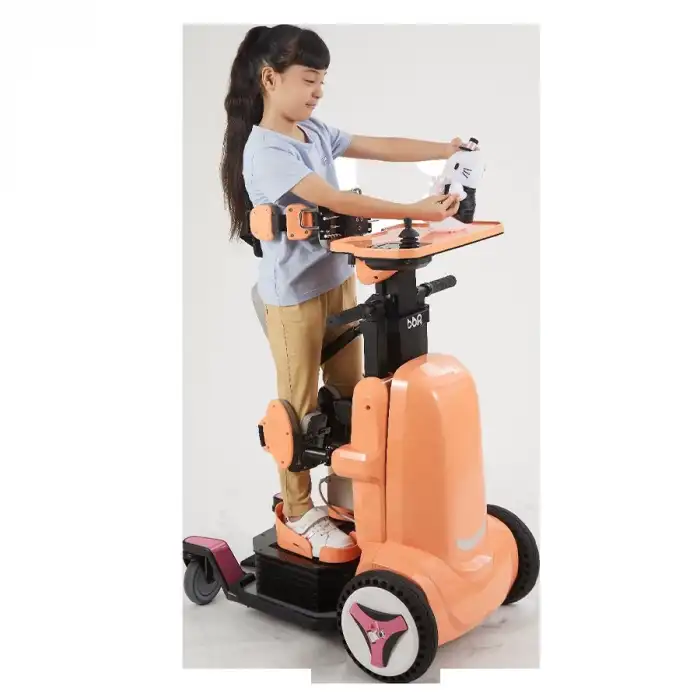 Robooter Pediatrik Akülü Tekerlekli Sandalye | Hafif Katlanabilir Tasarım, Uzaktan Kontrol Özelliği ve 15 km Menzilli Güvenli Mobilite Desteği XZ-DROID P