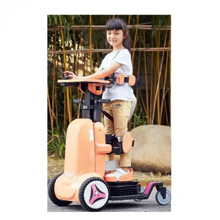 Robooter Pediatrik Akülü Tekerlekli Sandalye | Hafif Katlanabilir Tasarım, Uzaktan Kontrol Özelliği ve 15 km Menzilli Güvenli Mobilite Desteği XZ-DROID P