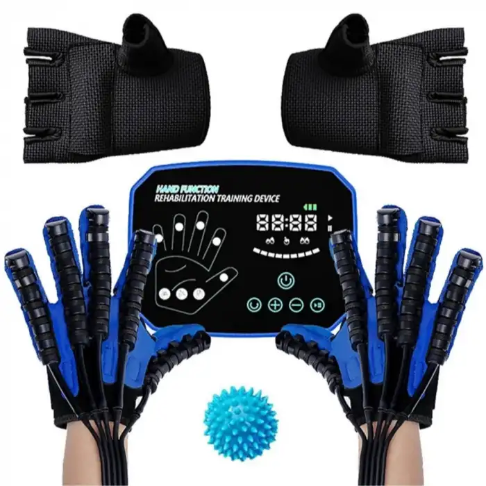 Robotik El Rehabilitasyon Cihazı | Otomatik Çapraz Parmak Egzersizi ile Felç ve Travma Sonrası Hızlı İyileşme Desteği C12 (Çift El)