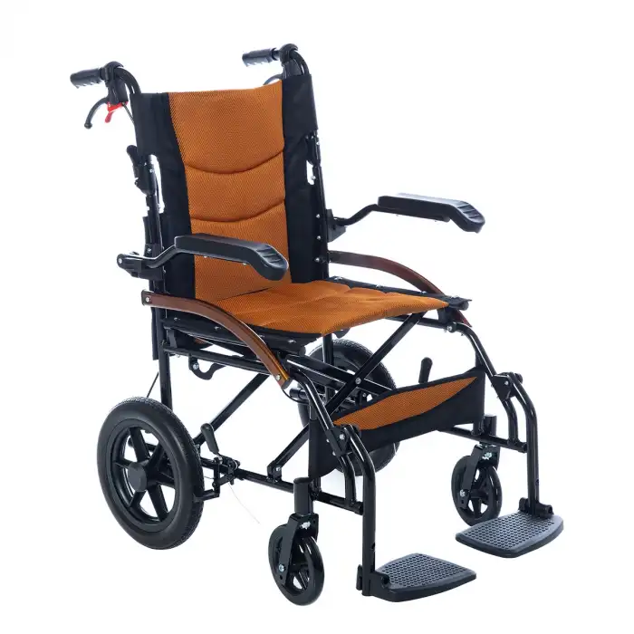 Römer Hafif Manuel Tekerlekli Sandalye | Katlanabilir, Antibakteriyel Döşemeli,Refakatçi Frenli R212