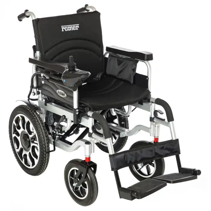 Römer Akülü Tekerlekli Sandalye | Lityum Batarya, Katlanabilir ve 150 Kg Taşıma Kapasiteli R101 Plus