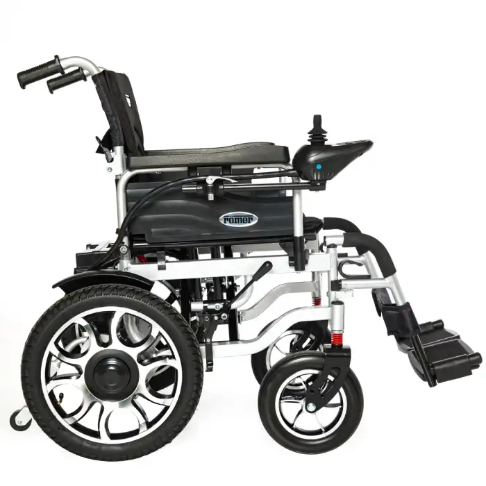 Römer Akülü Tekerlekli Sandalye | Lityum Batarya, Katlanabilir ve 150 Kg Taşıma Kapasiteli R101 Plus
