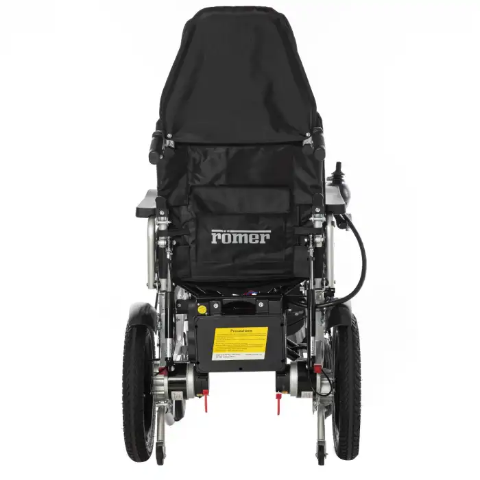 Römer Sırtı Yatarlı Akülü Tekerlekli Sandalye | Ergonomik Sırt Ayarı ve 120Kg Taşıma Kapasitesi R104