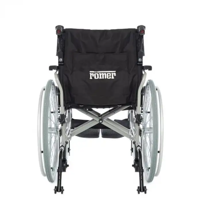 Römer Alüminyum Manuel Tekerlekli Sandalye | Katlanabilir, 6 Tekerlekli ve Baldır Destekli R225
