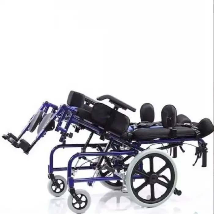 Römer Spastik Özellikli Manuel Tekerlekli Sandalye | Sırt Yatar, Ayak Kalkar, Tilt Mekanizmalı R358