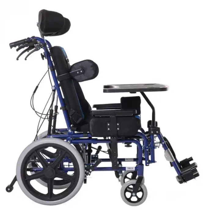 Römer Spastik Özellikli Manuel Tekerlekli Sandalye | Sırt Yatar, Ayak Kalkar, Tilt Mekanizmalı R358