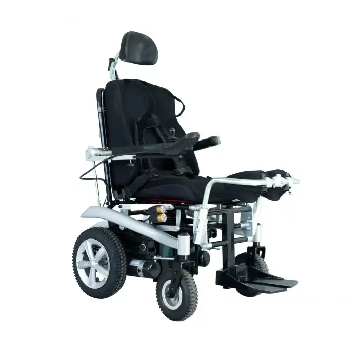 Scuba Ayağa Kaldıran Akülü Tekerlekli Sandalye | Dikey Pozisyonlama Özellikli Güçlü Yapı S300