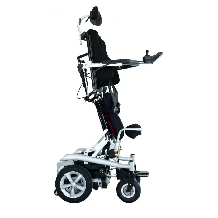 Scuba Ayağa Kaldıran Akülü Tekerlekli Sandalye | Dikey Pozisyonlama Özellikli Güçlü Yapı S300