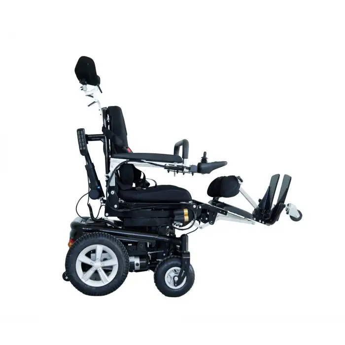 Scuba Ayağa Kaldıran Akülü Tekerlekli Sandalye | Uzun Menzilli Tilt Fonksiyonlu Çelik Gövde S302
