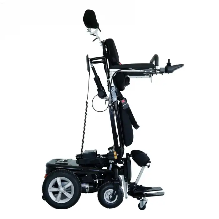 Scuba Ayağa Kaldıran Akülü Tekerlekli Sandalye | Uzun Menzilli Tilt Fonksiyonlu Çelik Gövde S302