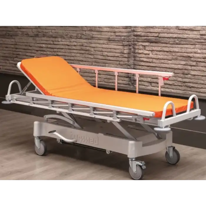 Turuncu Hidrolik Özellikli Hasta Taşıma Sedyesi | Hidrolik Yükseklik, X-Ray Kaset Yerli ve Emniyet Kemerli TM-C3017