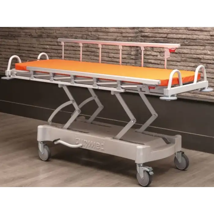 Turuncu Hidrolik Özellikli Hasta Taşıma Sedyesi | Hidrolik Yükseklik, X-Ray Kaset Yerli ve Emniyet Kemerli TM-C3017