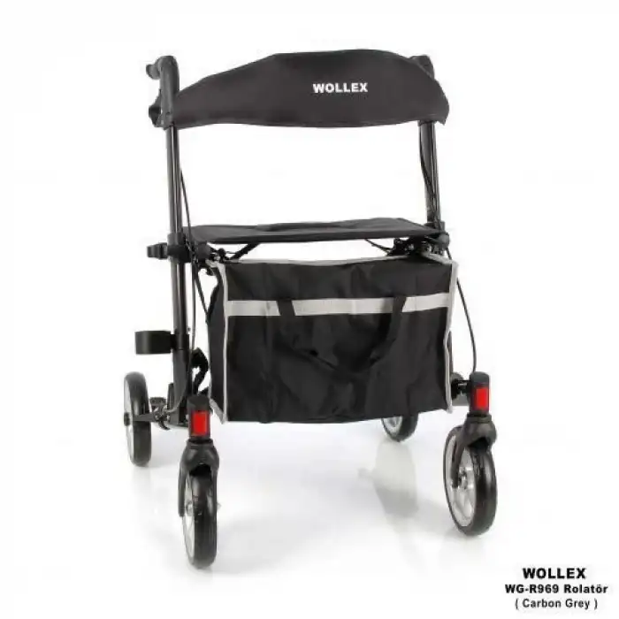 Wollex Alüminyum Rollatör | Ultra Hafif, Katlanabilir ve 120 kg Taşıma Kapasiteli WG-R969