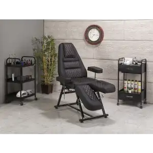 Anka-2 Sırt ve Ayak Kısmı Hareketli Koltuk Siyah | Ergonomik Konforlu Tasarım 2215