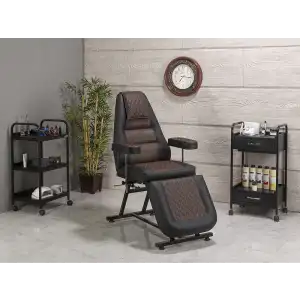 Anka Sırt ve Ayak Kısmı Hareketli Koltuk Kahverengi - Siyah | Estetik Tasarım ve Dayanıklı Yapı 2207