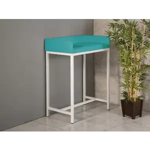 Bebek Alt Açma ve Değiştirme Masası Turkuaz | Vinleks Şilteli Korumalıklı Güvenli Tasarım 4707