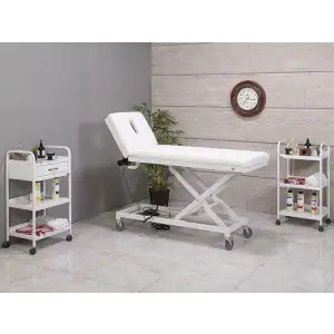 Comfort-1 Elektrikli İki Motorlu Bakım Masası Yüz Koyma Yerli Beyaz | Motorlu Konforlu Ayar 3602