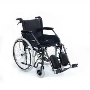 Comfort Plus Tekerlekli Sandalye | 45 cm Genişlik, Refakatçi Frenli, Katlanabilir Çelik Gövde, Çıkarılabilir Kol ve Ayaklı DM-303