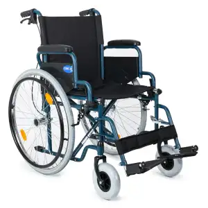 Comfort Plus Tekerlekli Sandalye | 45 cm Oturum Genişliği, Refakatçi Frenli, Çelik Gövde DM-312