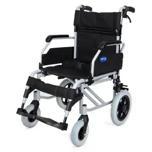 Comfort Plus Transfer Tekerlekli Sandalye Silver | 45 cm Oturum, Alüminyum Gövde, Katlanabilir Sırtlı DM-337