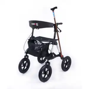 Comfort Plus Rolatör Yürüteç | Büyük Tekerlekli, Alüminyum Şase, Transfer Sandalyeli DM-800