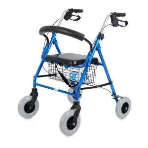 Comfort Plus Rolatör Yürüteç | Kalın Tekerlekli, 360° Dönebilen, Katlanabilir Alüminyum Gövde DY049146L