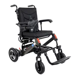 Comfort Plus Portatif Akülü Tekerlekli Sandalye | Lityum Pilli, Katlanabilir Alüminyum Şase, Antitipper Destekli, 23 kg Hafiflik DY01106