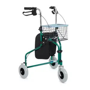 Comfort Plus Rolatör Yürüteç | 3 Tekerlekli, Katlanabilir, Hafif Alüminyum Şase DY049143