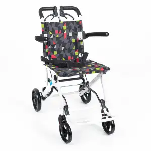 Comfort Plus Transfer Tekerlekli Sandalye | Hafif Çelik Şase, Refakatçi Frenli, Katlanabilir Kompakt Tasarım, KY9003L